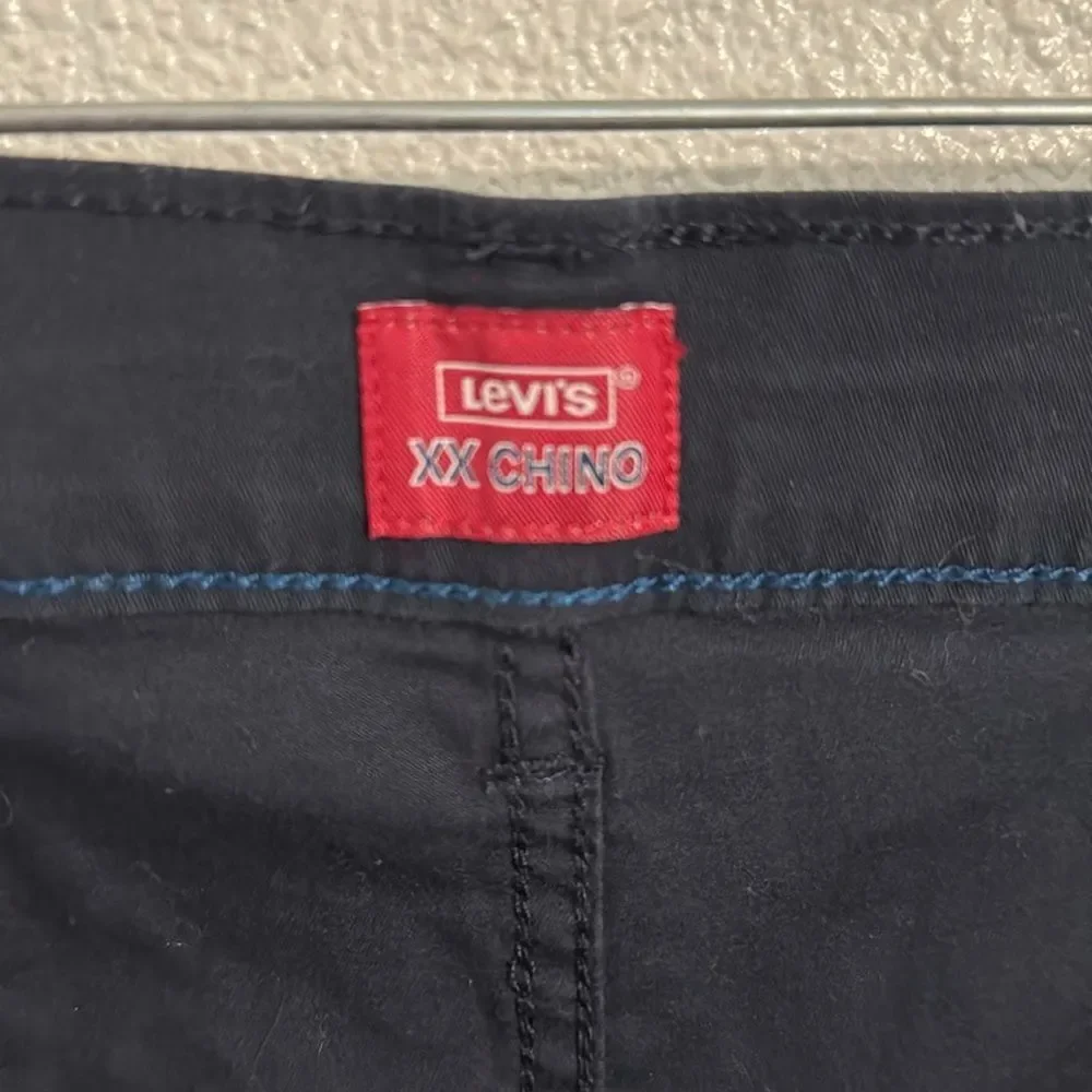 Levis chinos-navy blue flat front shorts- Size 42